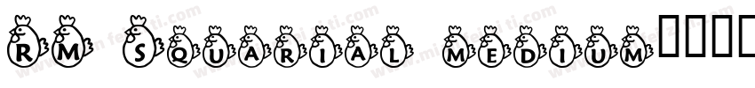 RM Squarial medium字体转换